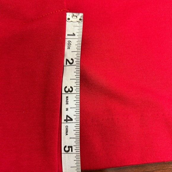 Cynthia Rowley Size 10 Red Short Shirt With Ruffle And Back Slit‎ NWT - Picture 5 of 7